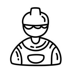 Doodle hand drawn vector illustration set of construction tool