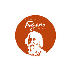 Vector illustration of Guru Rabindranath Jayanti social media feed template