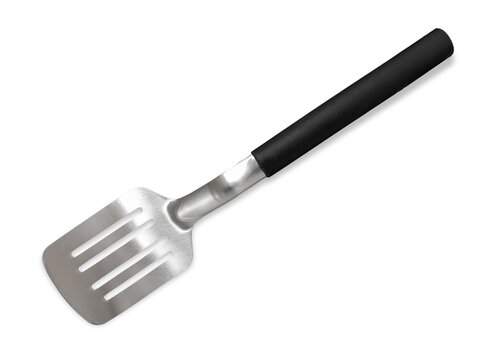 Spatula grill tool, stainless steel barbecue paddle with black handle insulated