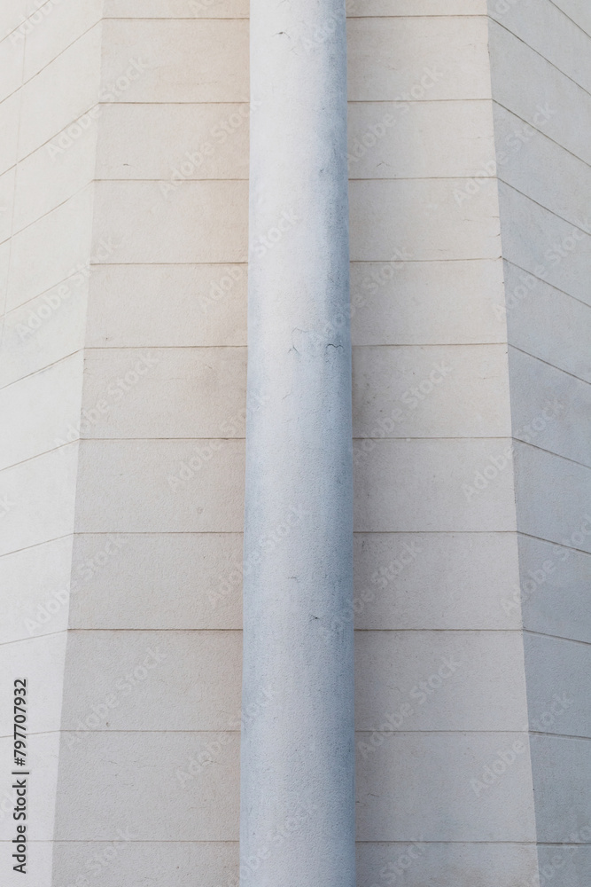 Aufkleber abstract architecture. close up of a contemporary building facade.