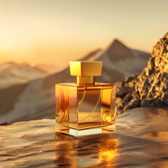 perfume in a glass, Skincare Bottle Vector