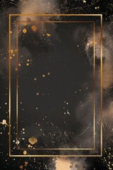 Elegant Black and Gold Square Frame Background
