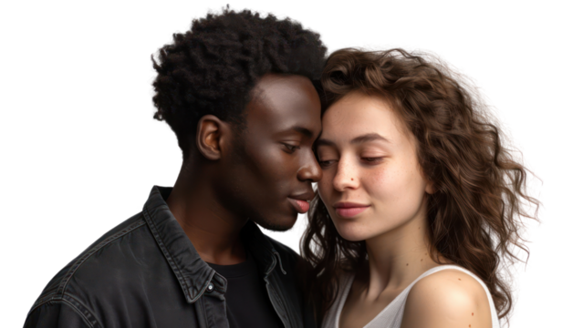 A man and a woman are hugging each other - Powered by Adobe