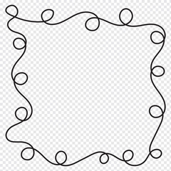 Line squiggle vector decoration element