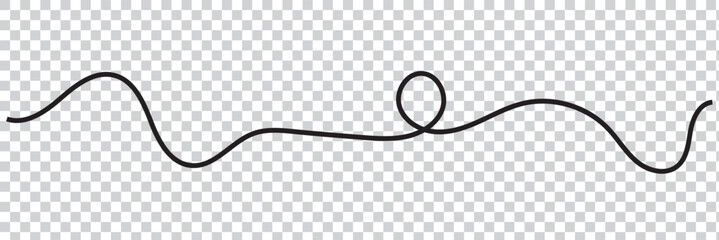 Line squiggle vector decoration element