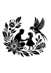 fathers day vector