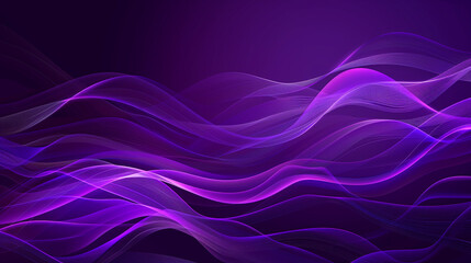 Fototapeta premium Royal Purple Minimal Wave Vector Background in High-Resolution.