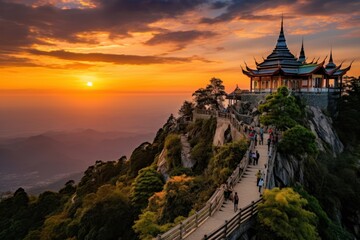 Thailand with the best view spirituality architecture tranquility.