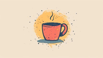 A playful hand-drawn icon, showcasing creativity and a touch of fun, against a simple background