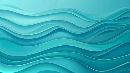 Luxurious and Elegant Turquoise Blue Minimal Wave Vector Background.