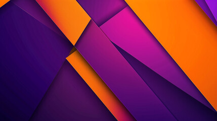 Modern Tech Design in Royal Purple and Orange