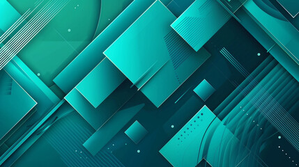 Vibrant Turquoise Premium Modern Abstract Vector.