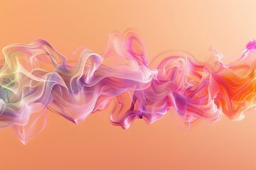 Abstract swirls of color merge in a fluid dance