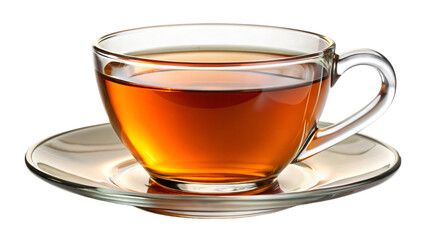 steaming black tea to hot beverages in white cups sit on saucers