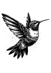 hummingbird vector © CROP MEDIA