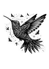 hummingbird vector