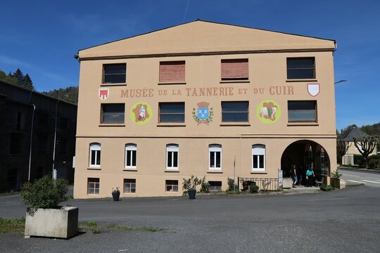Le mus&eacute;e de la tannerie et du cuir, vue de l'ext&eacute;rieur, ville de Bort-Les-Orgues, d&eacute;partement de la Corr&egrave;ze, France