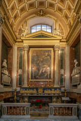 ornate side chapel in the Palermo Cathedral