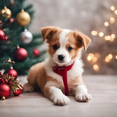 귀여운 강아지 크리스마스