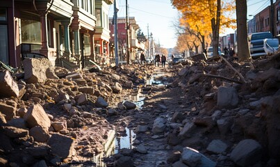 Rocky Street Scene