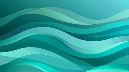 Premium Look in a Bright Teal Minimal Wave Vector Background.