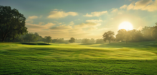 Crisp morning air carrying the scent of freshly cut grass, golf's perfume.
