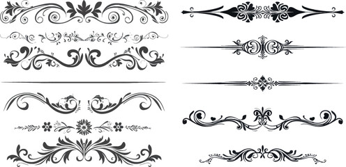 Calligraphic page dividers - 797726737