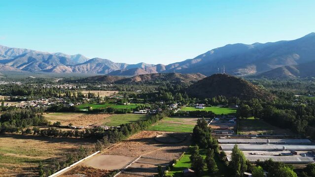 agriculture in the commune of pirque, country of chile