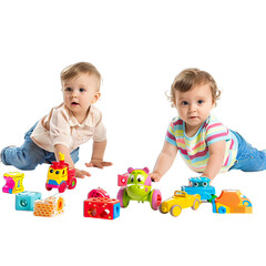 children playing with blocks