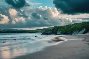 Ireland beach landscape outdoors horizon.