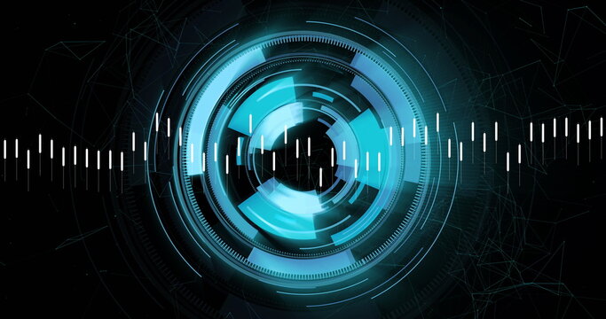 Image of financial data processing over scope scanning