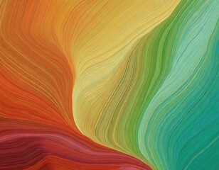 horizontal colorful abstract wave background with peru, firebrick and light sea green colors - obrazy, fototapety, plakaty