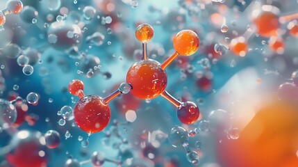 Decoding Molecular Structures: A Visual Guide to Bonding Chemistry and Chemical Bonds with Chromatography Techniques - obrazy, fototapety, plakaty