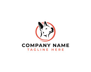 minimalist dog logo