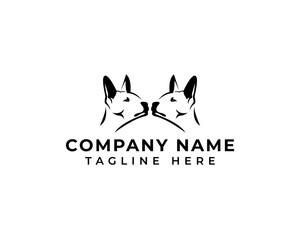 minimalist dog logo