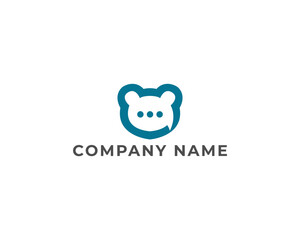 minimalist vector koala logo © Minang Art_Studio