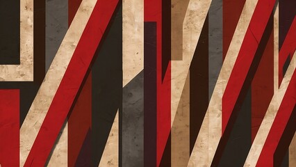 Graffiti art background, wallpaper with graphic stripes, in the style of dark red, dark brown, gray and beige geometric shapes & patterns, unapologetic grit, folded planes, gritty, urban street art - obrazy, fototapety, plakaty