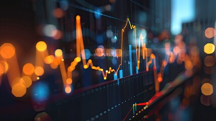 Graph showing upward profit trend over time