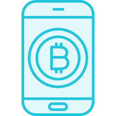 Obraz premium Bitcoin Icon