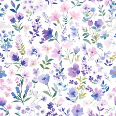 Elegant Vintage Floral Pattern with Roses and Wildflowers on Dark Background Vintage Floral Elegance. Design for background, graphic design, print, poster, interior, packaging paper