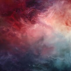 Abstract Red And Blue Background Wallpaper With Ethereal Cloudscapes
