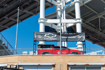 Obraz premium truck on display at BMO Field in Toronto, Canada
