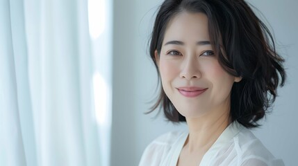 美しい中年女性　AI