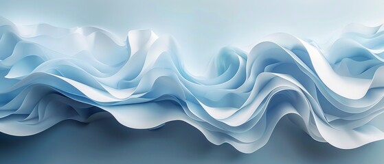Abstract waves of paper strips, flowing and intersecting, illustrating the dynamic nature of change and movement.