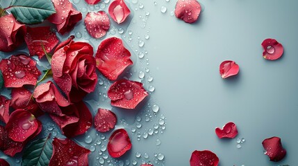 rose red petals 