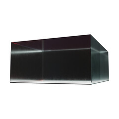 3d Glass Chrome Abstract Classic Geometric shape.