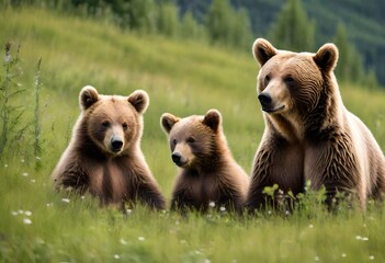 Obraz premium brown bear cub