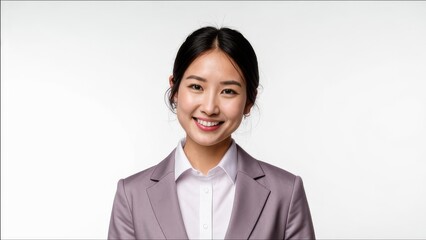 Asian girl looks business style.