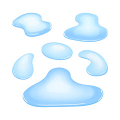 water puddle design isolated on white background. Vector illustration EPS 10.