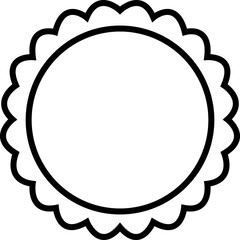 circle frames isolated on transparent background. doodle frame system, circle monogram sign. flat style. borders, frames, logos. and silhouette design, vector icons, Element design,